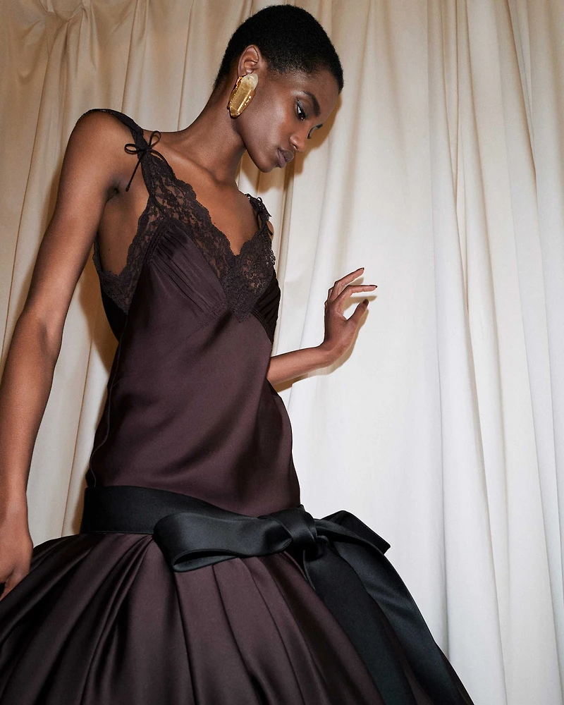 bell dress silk charmeuse