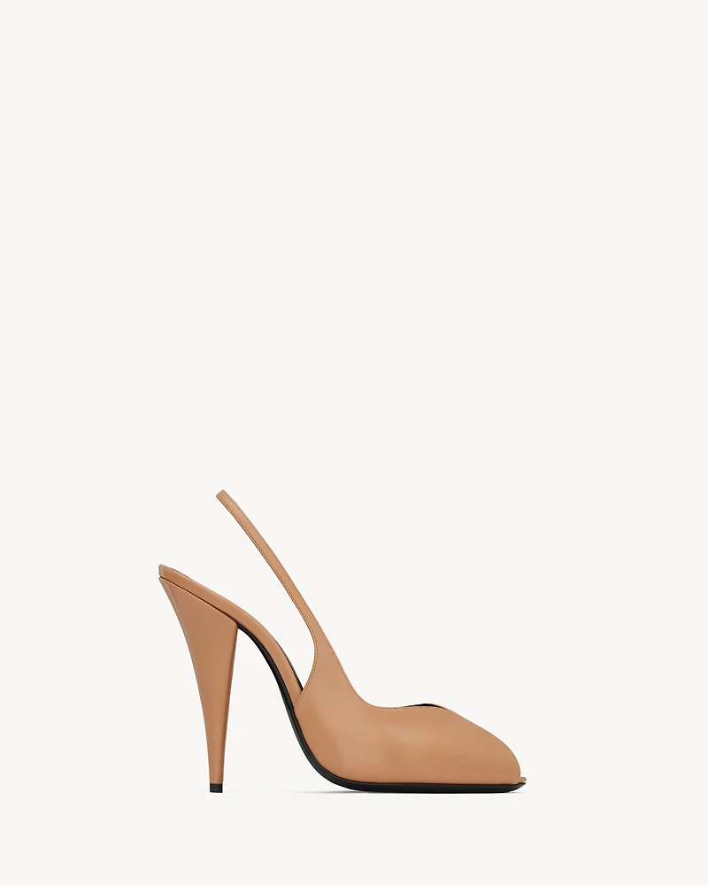 PAGE slingback pumps smooth leather