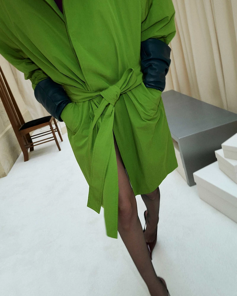 car coat taffeta