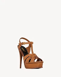 TRIBUTE platform sandals smooth leather