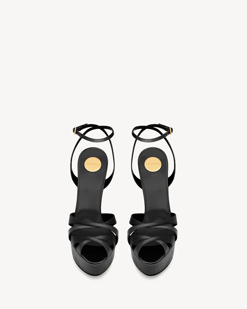 CHANDELLE platform sandals satin crepe