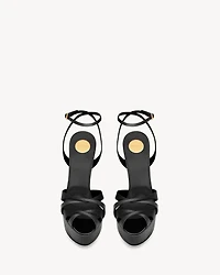 CHANDELLE platform sandals satin crepe