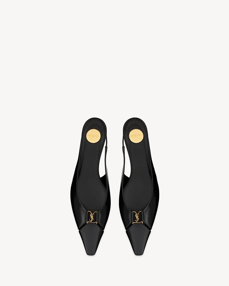 BABYLONE slingback flats smooth leather