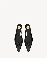 BABYLONE slingback flats smooth leather