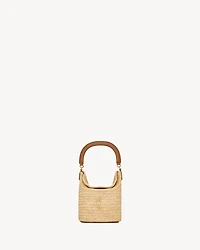 GABY bucket bag in raffia