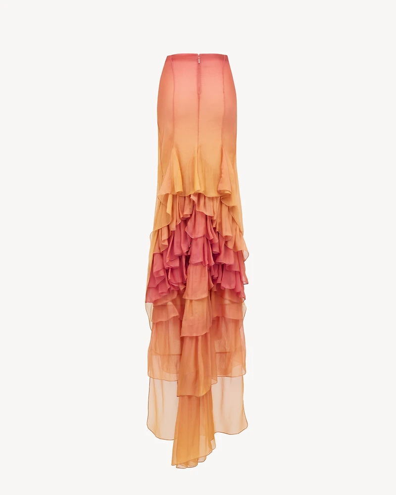 cascade skirt silk muslin