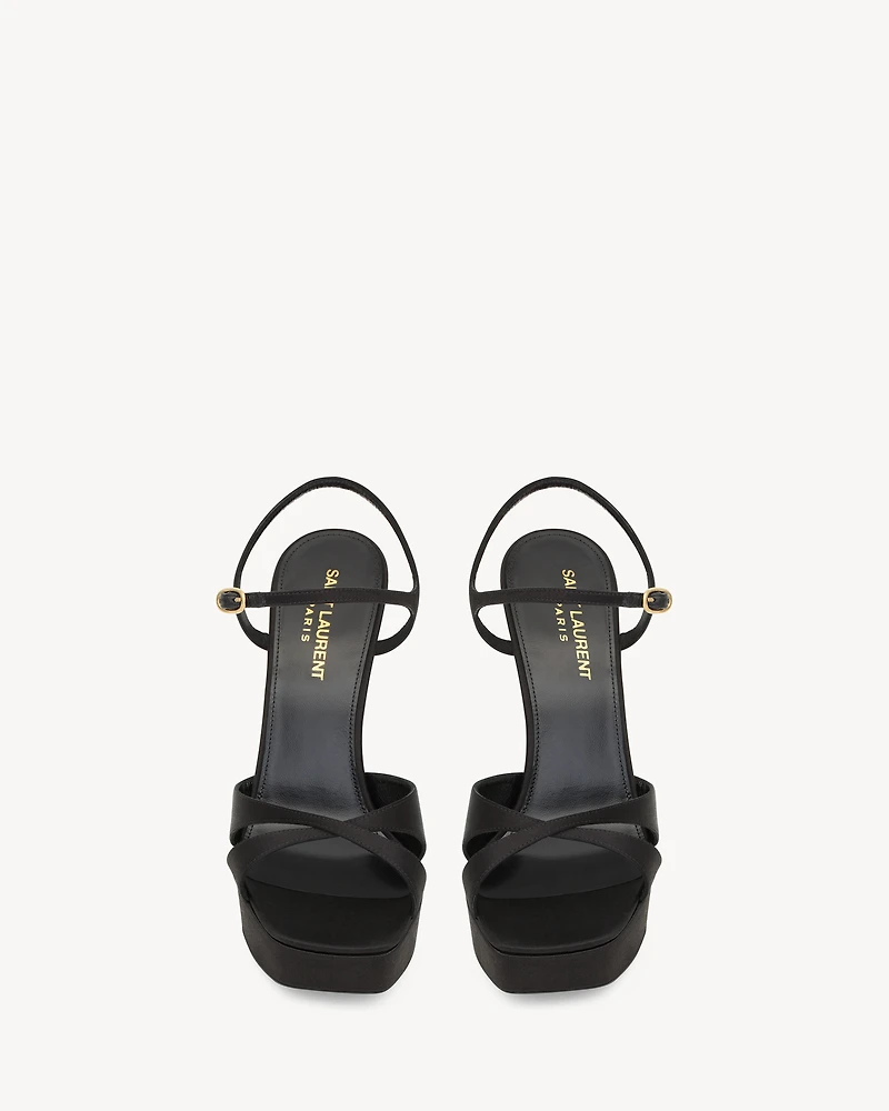 DEBBIE platform sandals satin crepe