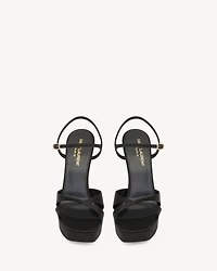 DEBBIE platform sandals satin crepe