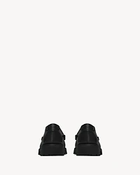 Le Loafer chunky penny slippers glazed leather