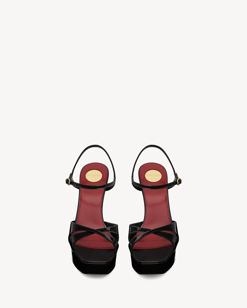 DEBBIE platform sandals patent leather