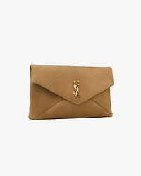 CASSANDRE large envelope pouch in suede