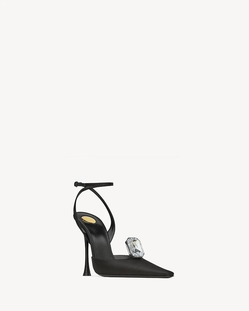 HARLOW pumps satin crepe and crystals