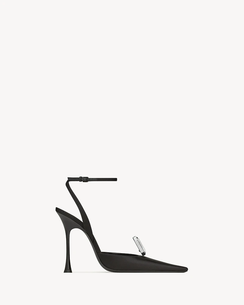 HARLOW pumps satin crepe and crystals