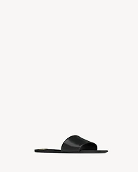 CARLYLE slides glazed leather
