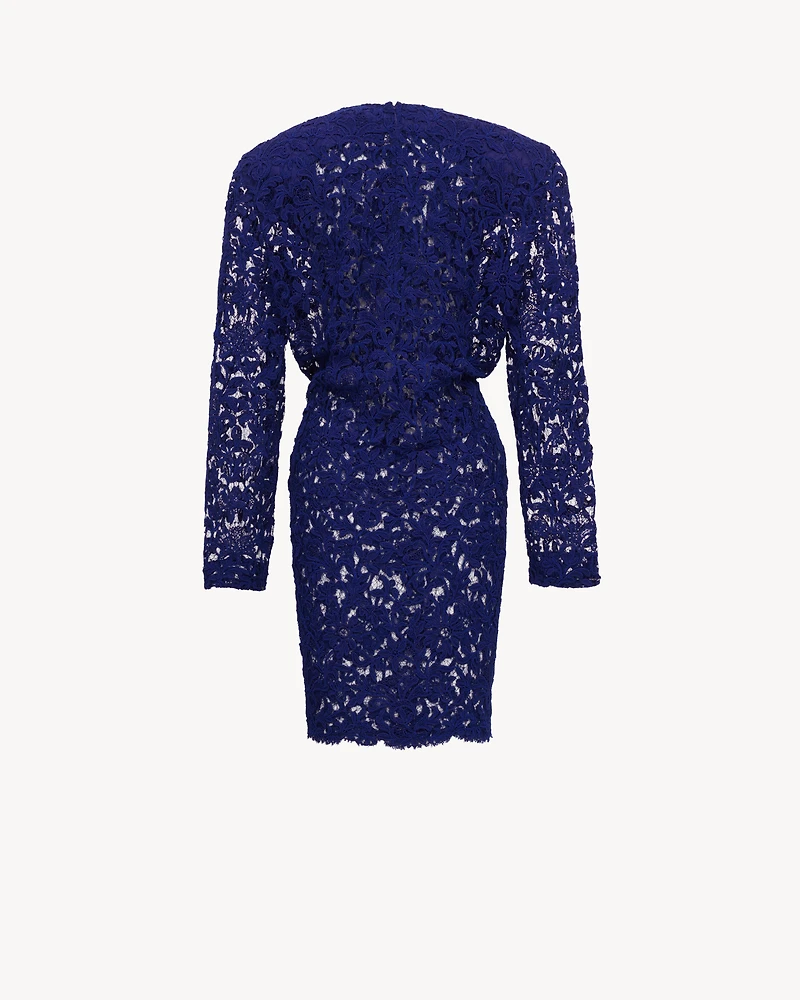 dress in guipure lace