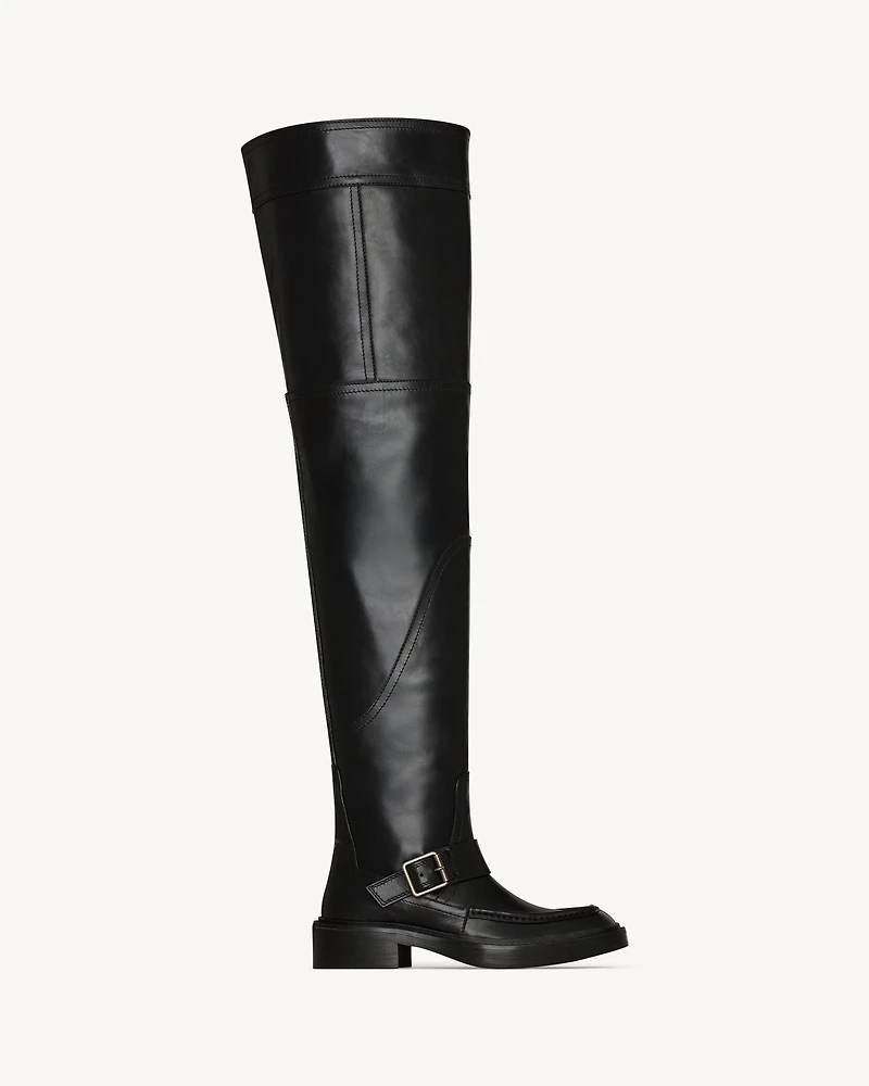JOE over-the-knee boots smooth leather