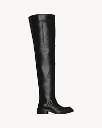 JOE over-the-knee boots smooth leather