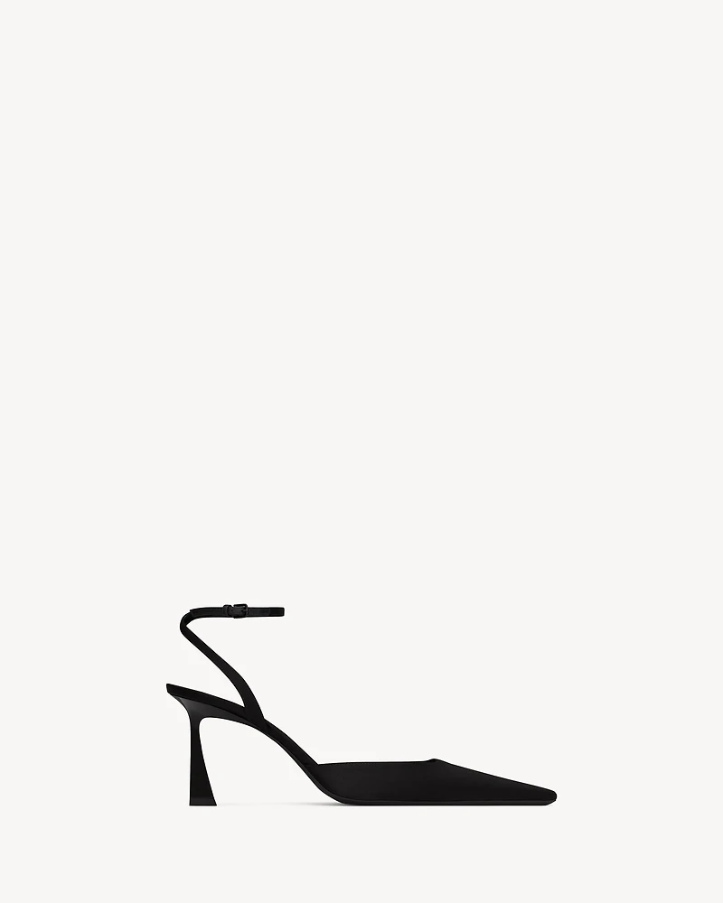 AIMÉE slingback pumps satin crepe