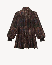 lavallière dress paisley lurex silk