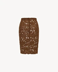 pencil skirt guipure lace