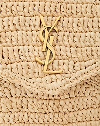 CASSANDRE large envelope pouch in raffia