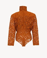 boxy bodysuit guipure lace