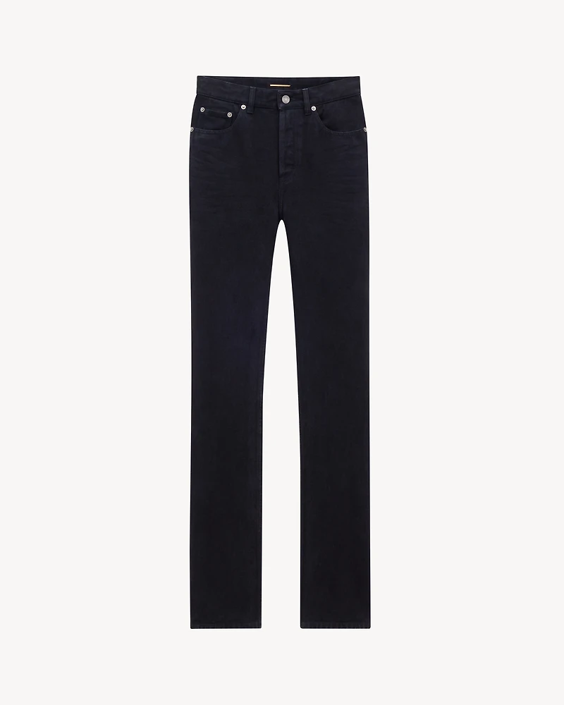 90's slim jeans midnight black denim