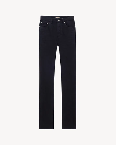 90's slim jeans midnight black denim