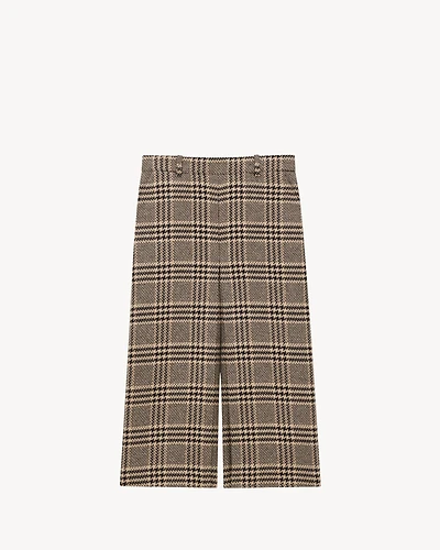 culottes prince of wale silk and cashmere