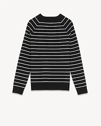 SAINT JAMES STRIPED RAGLAN SWEATER WOOL