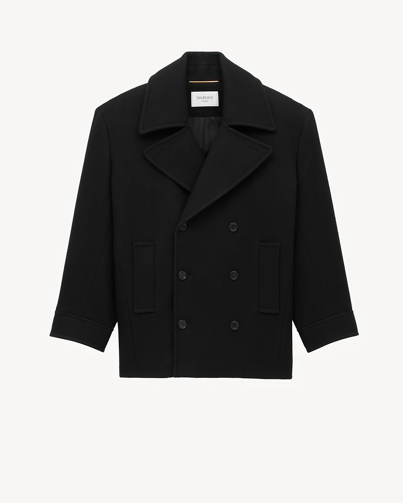 oversized peacoat wool