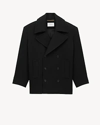 oversized peacoat wool