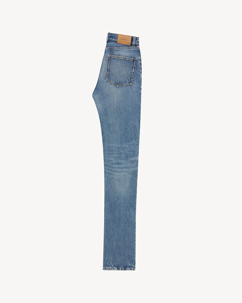 90's slim jeans 50's blue denim