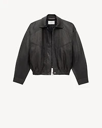 bomber jacket lambskin