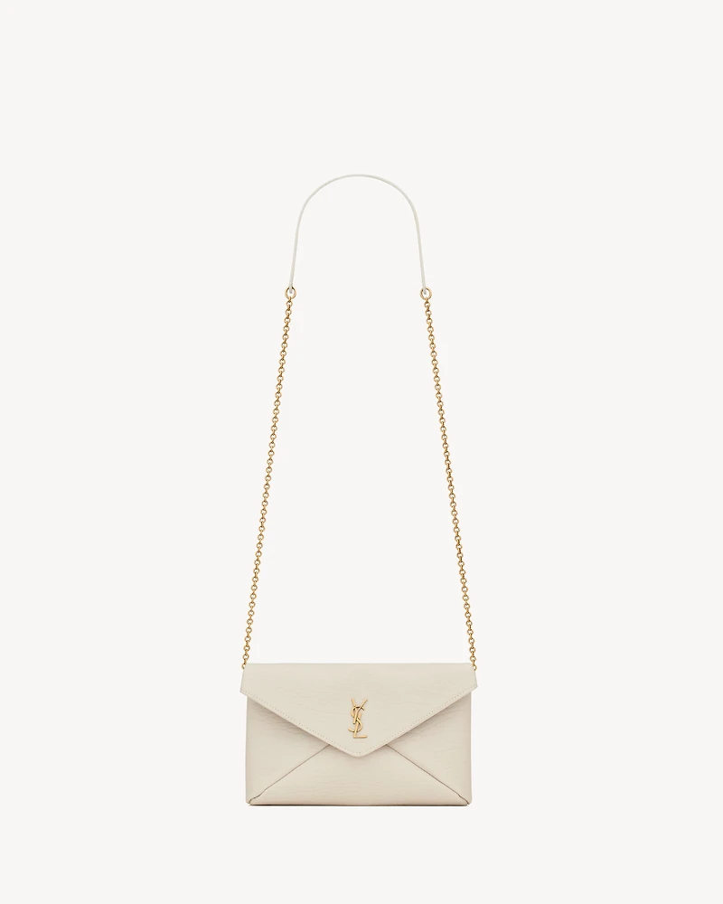 CASSANDRE chain clutch in lambskin