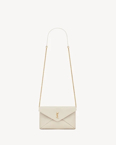 CASSANDRE chain clutch in lambskin
