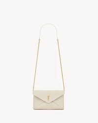 CASSANDRE chain clutch in lambskin