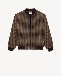 CASSANDRE bomber jacket wool check