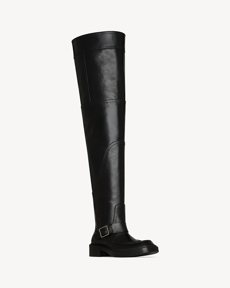 JOE over-the-knee boots smooth leather