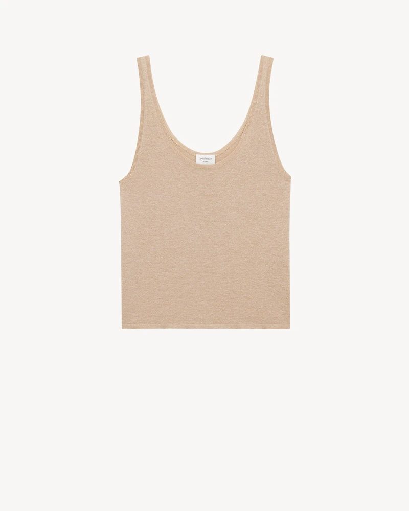 tank top lurex knit