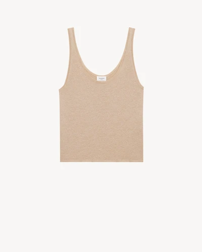 tank top lurex knit