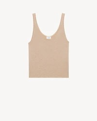 tank top lurex knit