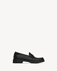 Le Loafer chunky penny slippers glazed leather