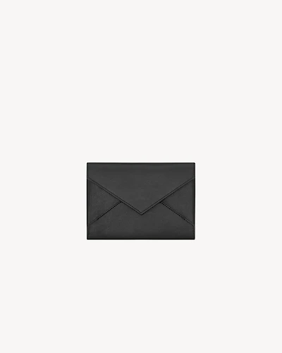 LETTER passport case in leather