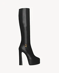 NICO platform boots smooth leather