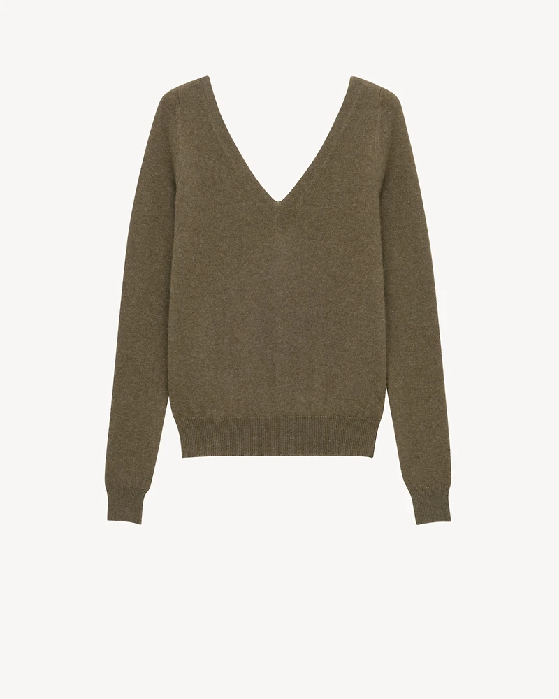 V-neck sweater cashmere