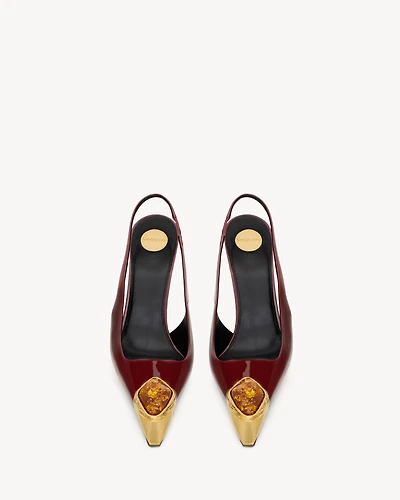 LOULOU slingback pumps patent leather