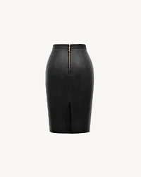 CASSANDRE pencil skirt lambskin