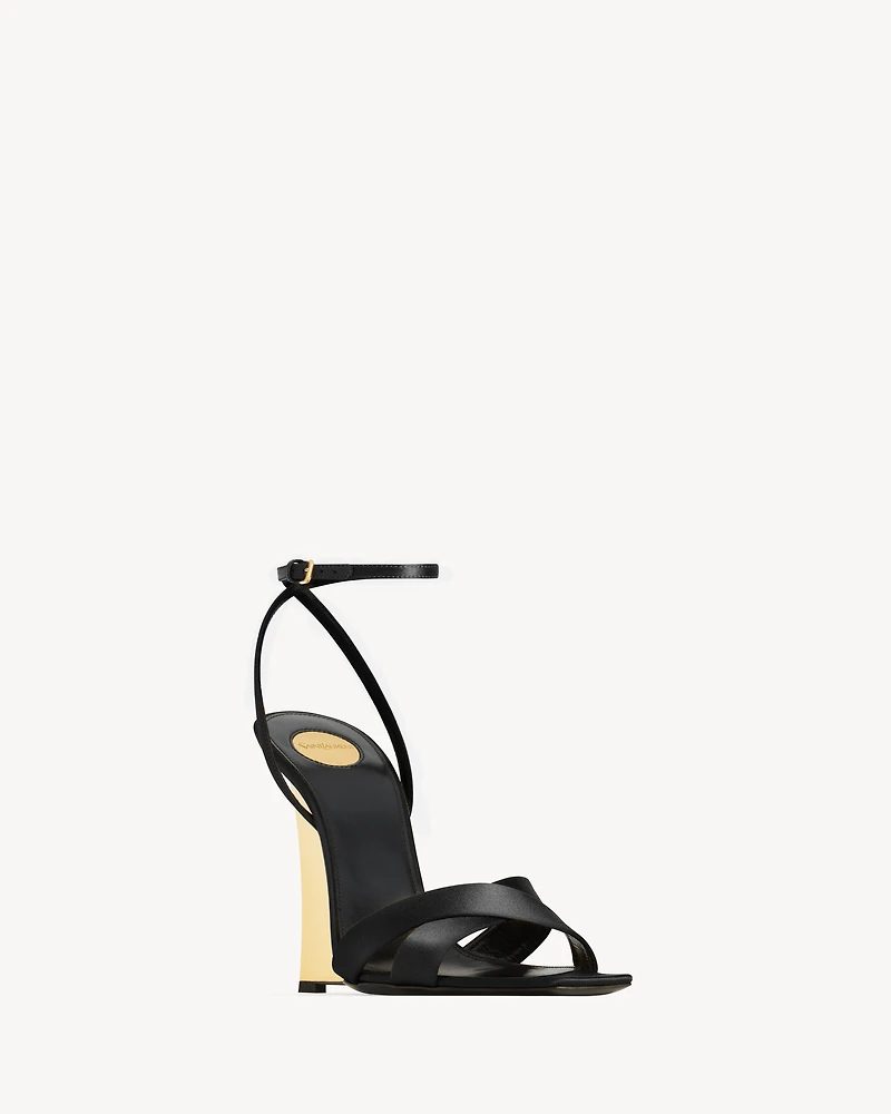 LUCIENNE wedges satin crepe