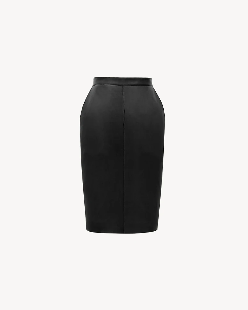 CASSANDRE pencil skirt lambskin